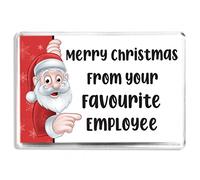 Merry Christmas From Your Favourite Employee - Fridge Magnet - Novelty Gift