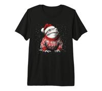 Merry Christmas Funny Frog Santa Hat Xmas Pajama Premium T-Shirt