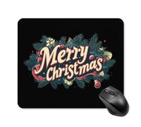 Merry Christmas Gaming Mouse Pad with Rubber Base
