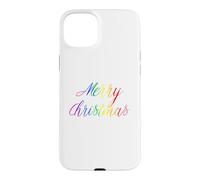 Merry Christmas Gay Rainbow Art Queer Holiday Love LGBTQ Case for iPhone 15 Plus