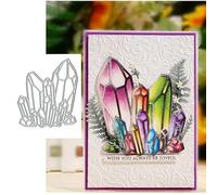 Merry Christmas Gemstone Metal Die Cuts for Card Making,Diamond Card Cutting Dies Cut Stencils DIY Scrapbooking Album Decorative Embossing Paper Card Embossing Craft