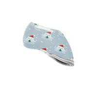 Merry Christmas Ghosts Blue Head Covers for Golf Clubs Sturdy Iron Headcover for Most Blade Putters