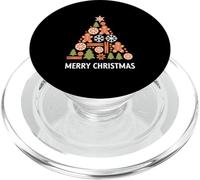 Merry Christmas Gingerbread Cookie Tree Holiday PopSockets PopGrip for MagSafe
