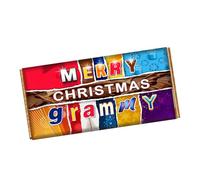 Merry Christmas Grammy Chocolate Bar Wrapper Novelty Gift for Grandma Nana on Christmas CH-9434 (without chocolate bar (wrapper only 15 x 21cm))