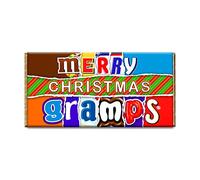 Merry Christmas Gramps Novelty Chocolate Bar Wrapper Love Gift Present For Xmas #417 (without chocolate)