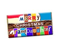 Merry Christmas Grand Daughter Xmas Chocolate Bar Wrapper Novelty Gift Present For Sister Girl Big sister CH-464 (without chocolate bar)