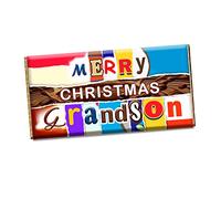 Merry Christmas Grand Son Xmas Chocolate Bar Wrapper Novelty Gift Present For Brother Son Big Brother Elder son CH-465 (with chocolate bar)