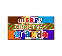 Merry Christmas Granda Novelty Chocolate Bar Wrapper Love Gift Present For Xmas #420 (without chocolate)