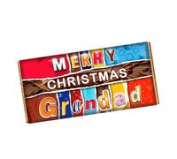 Merry Christmas Grandad Chocolate Bar Wrapper Novelty Gift For Grandpa on Christmas CH-9414 (with chocolate bar (100g))
