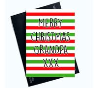 Merry Christmas Grandpa Card For Him Christmas Theme Grandpa Card for Christmas Blank Inside Christmas Card From Grandchildren SP159