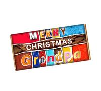 Merry Christmas Grandpa Chocolate Bar Wrapper Novelty Gift For Grandad on Christmas CH-9415 (without chocolate bar (wrapper only))
