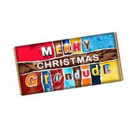 Merry Christmas Grandude Chocolate Bar Wrapper Novelty Gift for Grandad Dad on Christmas CH-9427 (without chocolate bar (wrapper only 15 x 21cm))