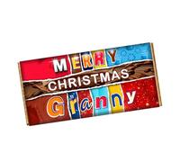Merry Christmas Granny Chocolate Bar Wrapper Novelty Gift for Grand Mother Grandma on Christmas CH-9430 (with chocolate bar (100g))