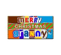 Merry Christmas Granny Novelty Chocolate Bar Wrapper Gift Present For Xmas #430 (without chocolate)