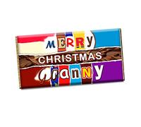 Merry Christmas Granny Xmas Chocolate Bar Wrapper Novelty Gift For Grandma CH-430-N (without chocolate bar)