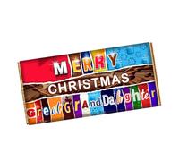 Merry Christmas Great Grand Daughter Chocolate Bar Wrapper Novelty Gift on Christmas CH-9472 (without chocolate bar (wrapper only))