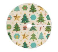 Merry Christmas Green Christmas Tree Christmas Tree Decorations Round Decor Collar Big for Home Home 4 Foot