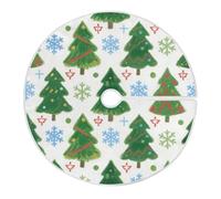 Merry Christmas Green Christmas Tree Decorative Tree Skirt Christmas Decorations Round Big Christmas Tree Skirt Burlap for Festival Festival Festival 4 Foot Bases para arboles de Navidad
