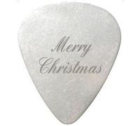 merry christmas guitar pick/plectrum - custom engraved - includes gift packaging