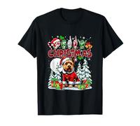 Merry Christmas Hands Sign Language Santa Norwich Terrier T-Shirt