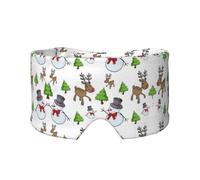Merry Christmas Happy Print Print Soft Eye and Ear Muffs for Adults Sleeping Protection Cover for Travel Nap Relief