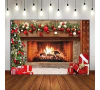 Merry Christmas Holiday Custom Birthday Backdrop Pure Background Photography Backgrounds for Festivals Village Baby Shower Picture Snow Eve