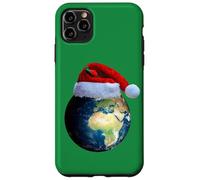 Merry Christmas Holidays Earth Climate Santa Hat Pocket Logo Case for iPhone 11 Pro Max