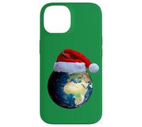 Merry Christmas Holidays Earth Climate Santa Hat Pocket Logo Case for iPhone 14