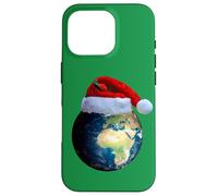 Merry Christmas Holidays Earth Climate Santa Hat Pocket Logo Case for iPhone 16 Pro