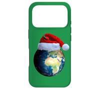 Merry Christmas Holidays Earth Climate Santa Hat Pocket Logo Case for iPhone 17 Pro