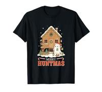 Merry Christmas Hunting Santa Boo Matching Hunter Lover T-Shirt