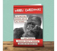 Merry Christmas I'm Smiling Because You're My Friend... Christmas Card
