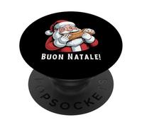 Merry Christmas In Italian Buon Natale PopSockets Adhesive PopGrip