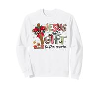 Merry Christmas Jesus Is the Gift to the World Christian Sweatshirt