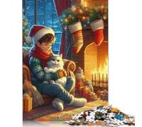 Merry Christmas Jigsaw Puzzles 1000 Pieces for Adults | Puzzles | 1000 Piece Puzzle Educational Games Home Decoration Puzzle 1000pcs (75x50cm)