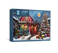 Merry Christmas Jigsaw Puzzles For Adults Decor Games Family For Kids Fun Puzzles Floor Educational Toys white Calendar 500 jigsaws Merry series gibsons eve jigsaws pieces pieces pieces 1000 p