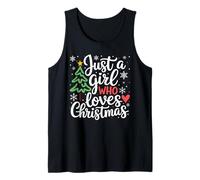 Merry Christmas Just a Girl Who Loves Christmas Matching Tank Top