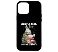 Merry Christmas Just Girl who loves sloths and books Reader Case for iPhone 12 Pro Max