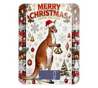 Merry Christmas Kangaroo Red Plaid Dieting scale food 11lb/0.18oz, 5kg/5g waterproof mini digital scale with 4 unit for Keto Keto pesa para comida