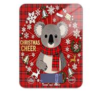 Merry Christmas Koala Red Plaid roasting food scale digital kitchen 11lb/0.18oz, 5kg/5g waterproof oz gram scale with 4 unit for Keto Keto báscula para pesar comida