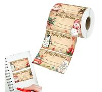 Merry Christmas Labels - Gift for Fun Parties, Adhesive Seals for Envelopes and Postcards - for Boxes Postcards Crafts Wall Diary Bottle