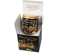 Merry Christmas. Large Gift Candles "Fireflies in a jar". This Gift is Universal and has a Box-Card on which You can Write a Wish. Weight of the set 720 Grams, Natural wax, Aroma Tropical Cocktail.