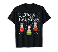 Merry Christmas Lights Santa Hat Westie Dog Ugly Xmas T-Shirt