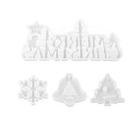 Merry Christmas Listing Decoration Mold Epoxy Resin Jewelry Resin Casting Pendant Suitable for Santa