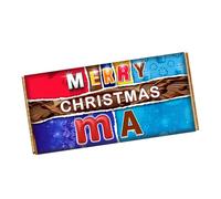 Merry Christmas Ma Chocolate Bar Wrapper Novelty Gift For Mother Mam Mummy on Christmas CH-9413 (without chocolate bar (wrapper only))