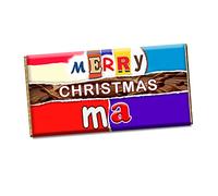 Merry Christmas Ma Xmas Chocolate Bar Wrapper Novelty Gift For Mother Mam Mummy CH-413 (without chocolate)