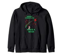 MERRY CHRISTMAS MAKE A WISH SHOOTING STAR XMAS Zip Hoodie