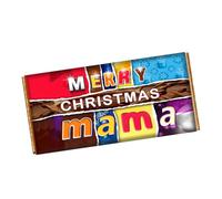 Merry Christmas Mama Chocolate Bar Wrapper Novelty Gift for Nanny Mummy on Christmas CH-9437 (without chocolate bar (wrapper only 15 x 21cm))
