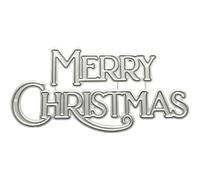 Merry Christmas Metal Cutting Dies, for DIY Christmas Card Making Kit, Embossing Paper Die Cuts, Scrapbook Machine Stencils Storage Pockets Supplies