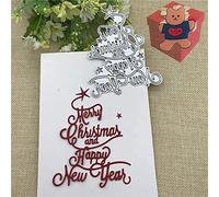 Merry Christmas Metal Die Cuts,Merry Christmas Party Festival Invitation Card Cutting Dies Cut Stencils for DIY Scrapbooking Photo Album Decorative Embossing Paper Dies for Card Making Templated…